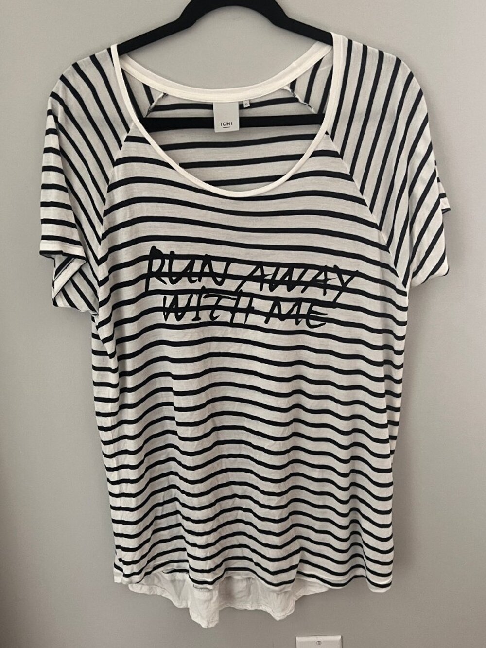 ICHI Striped Tee - Runaway With Me, Size XL